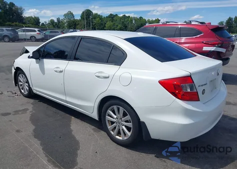 2012 Honda Civic Ex z USA, uszkodzony, nr VIN 2HGFB2F80CH549194